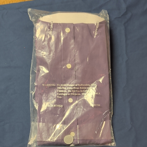 John Blair Men's Classic Purple Dress Shirt - Picture 2 of 3